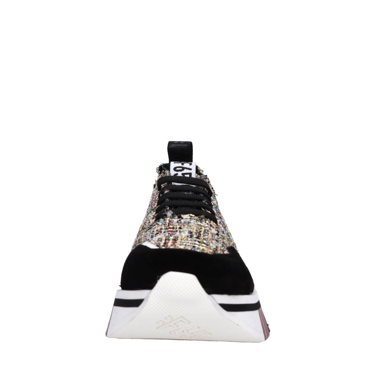 Sneakers in camoscio e tessuto 