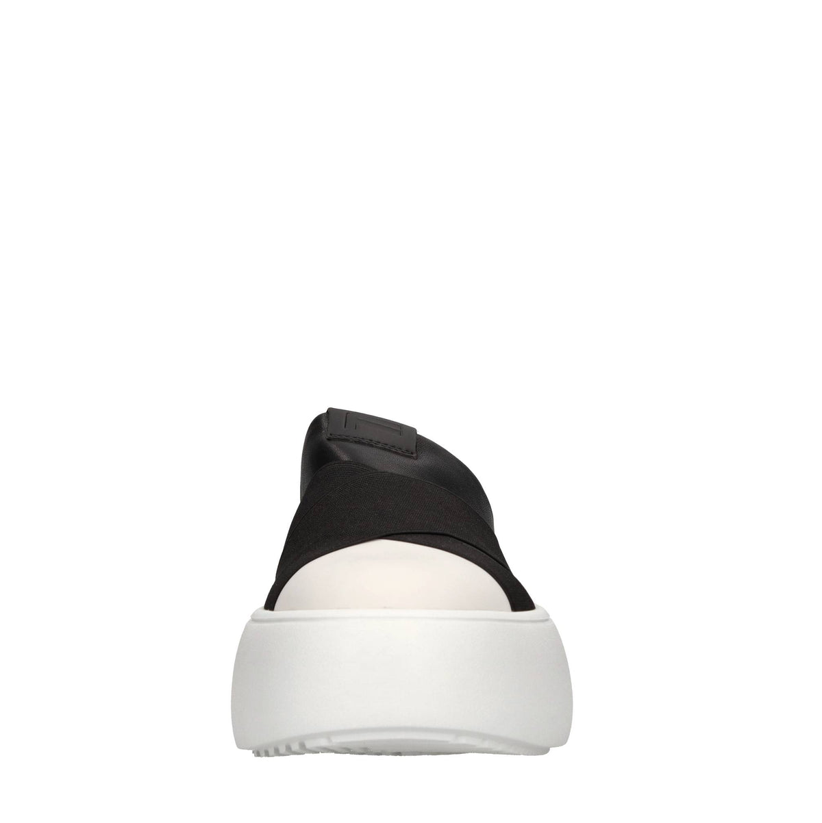 Mules in ecopelle e tessuto elasticizzato 
