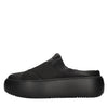 FESSURA Mules in faux leather and stretch fabric
