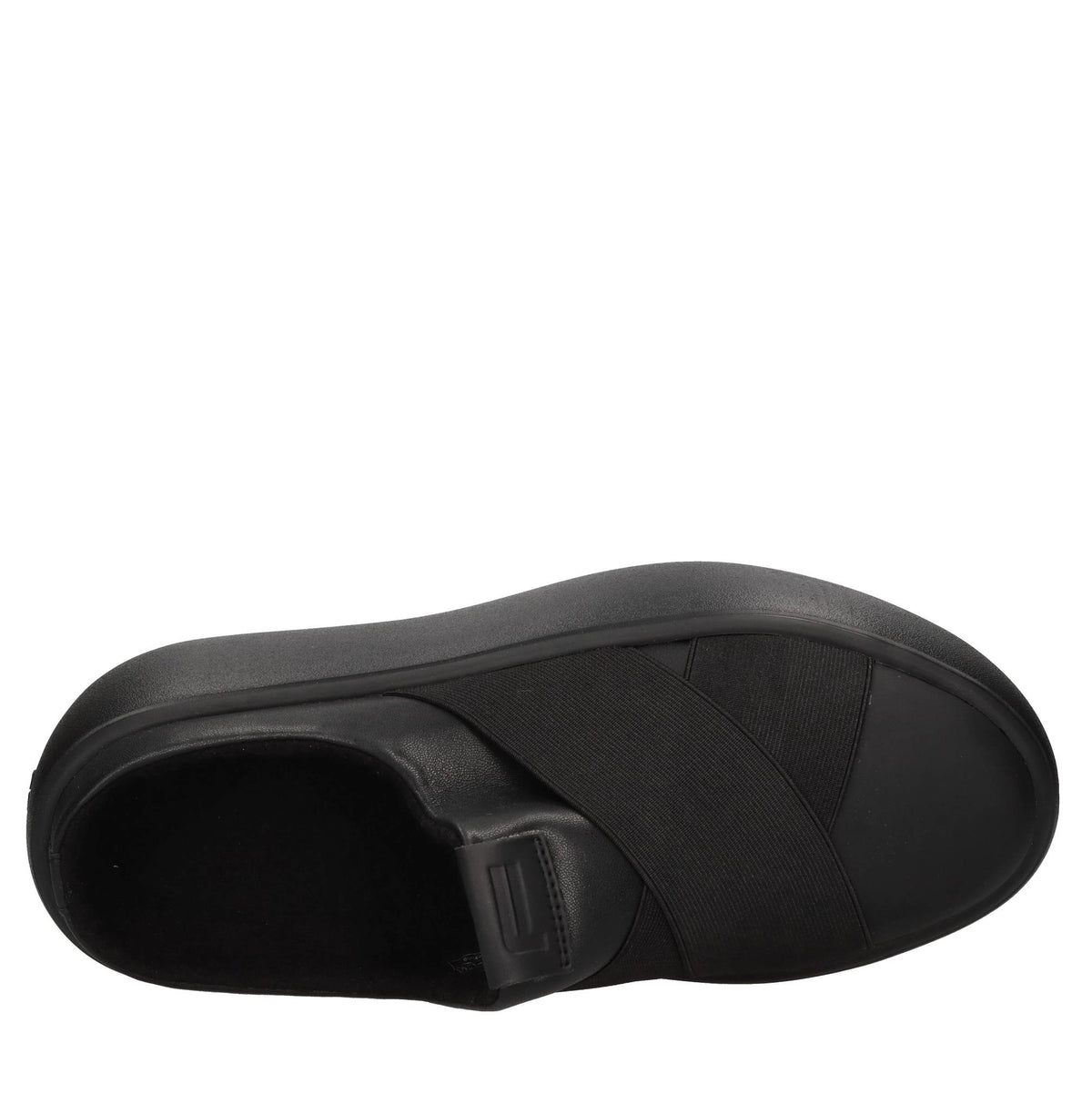 Mules in ecopelle e tessuto elasticizzato 