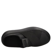 Mules in ecopelle e tessuto elasticizzato 