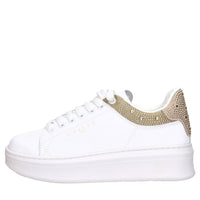 Sneakers in pelle e strass 