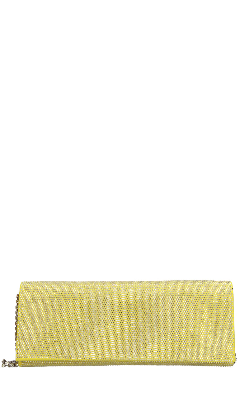 Borsa modello ENVELOPE in camoscio e strass 