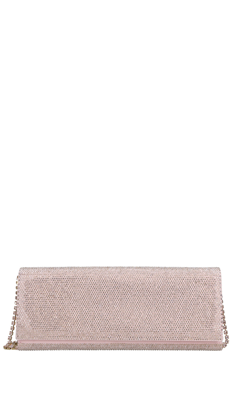 Borsa modello ENVELOPE in camoscio e strass 
