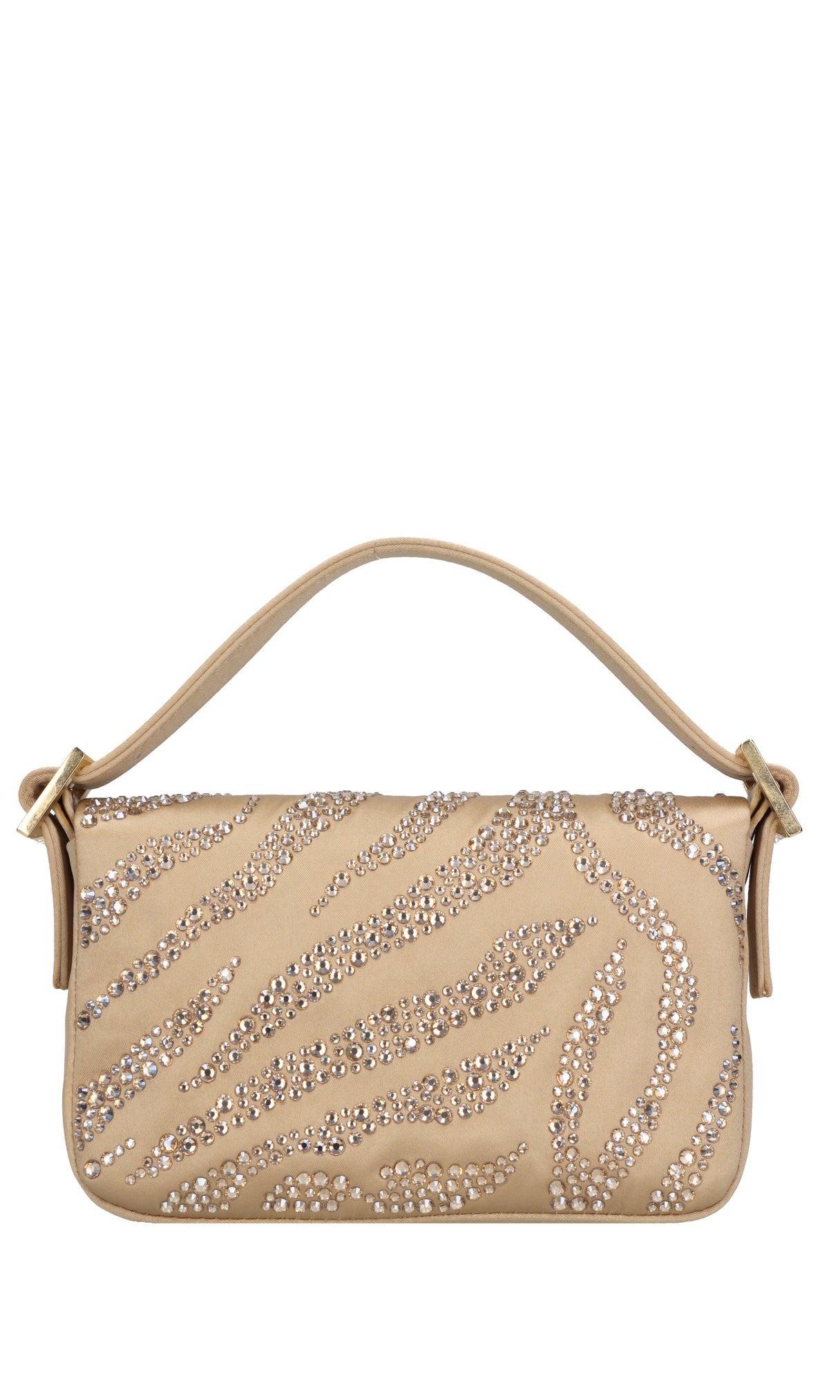 Borsa mini Habib in raso e strass 