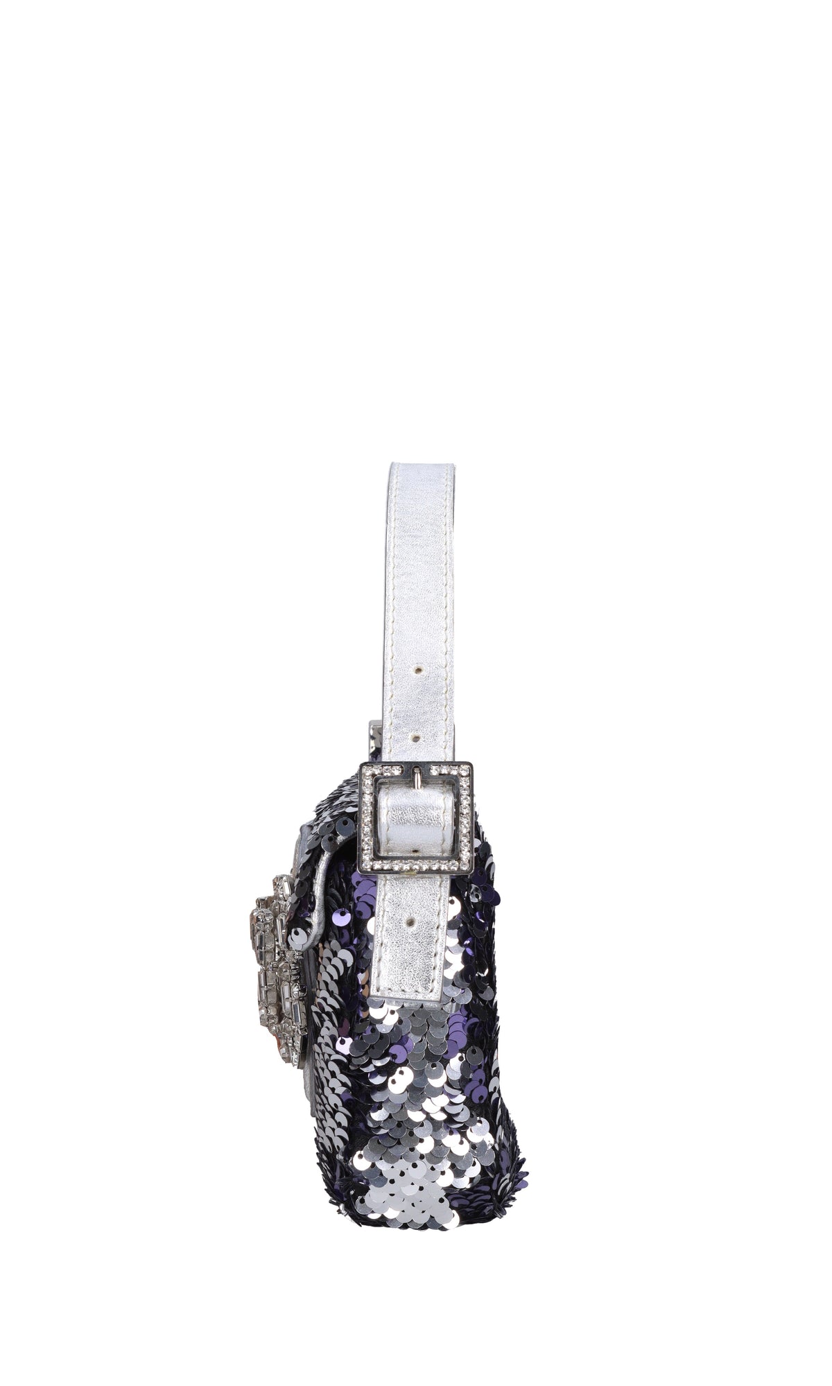 Borsa mini Habibi Sequins in pelle e paillettes 