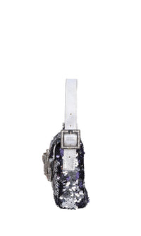 Borsa mini Habibi Sequins in pelle e paillettes 