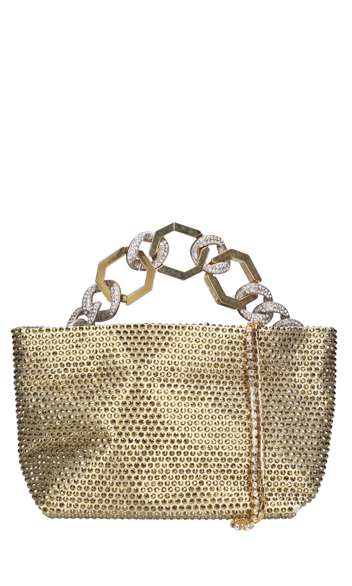 Borsa Jessye in tessuto e strass 