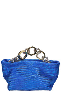 Borsa Jessye in raso e strass 