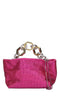 GEDEBE Jessye satin and rhinestone bag