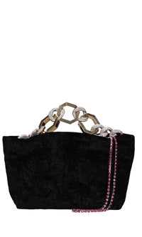 Borsa mini Jessye in velluto 