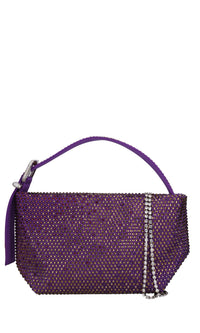 Borsa Jessye in raso e strass 