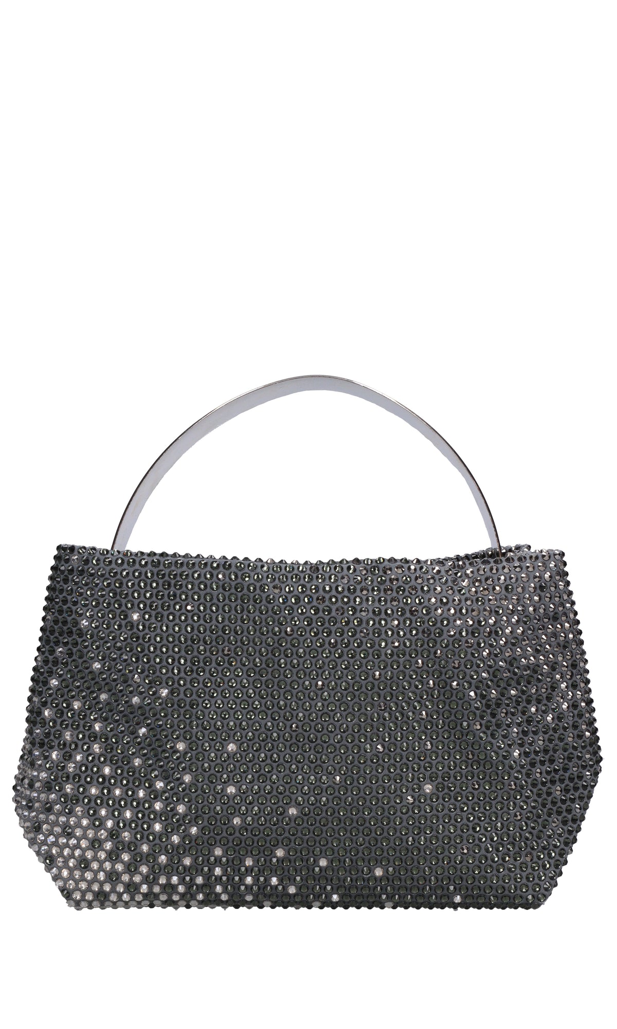 Borsa lyr satin in tessuto e strass 