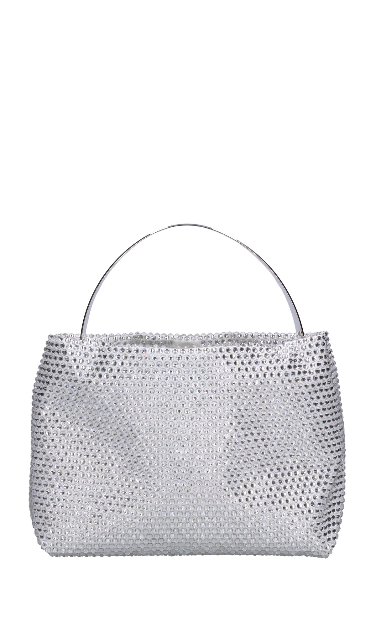 Borsa lyr satin in tessuto e strass 