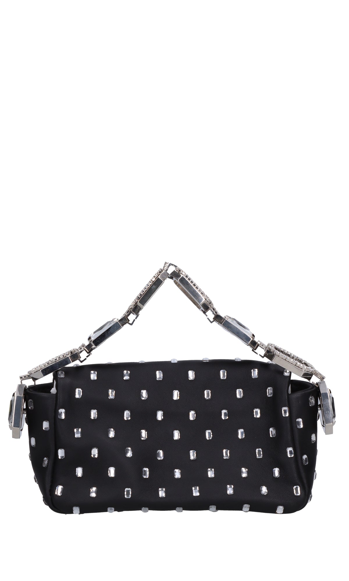 Borsa mini My Dream in pelle e strass 