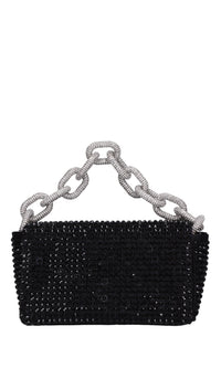 Borsa mini My Dream in raso e strass 