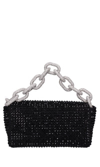 Borsa mini My Dream in raso e strass 