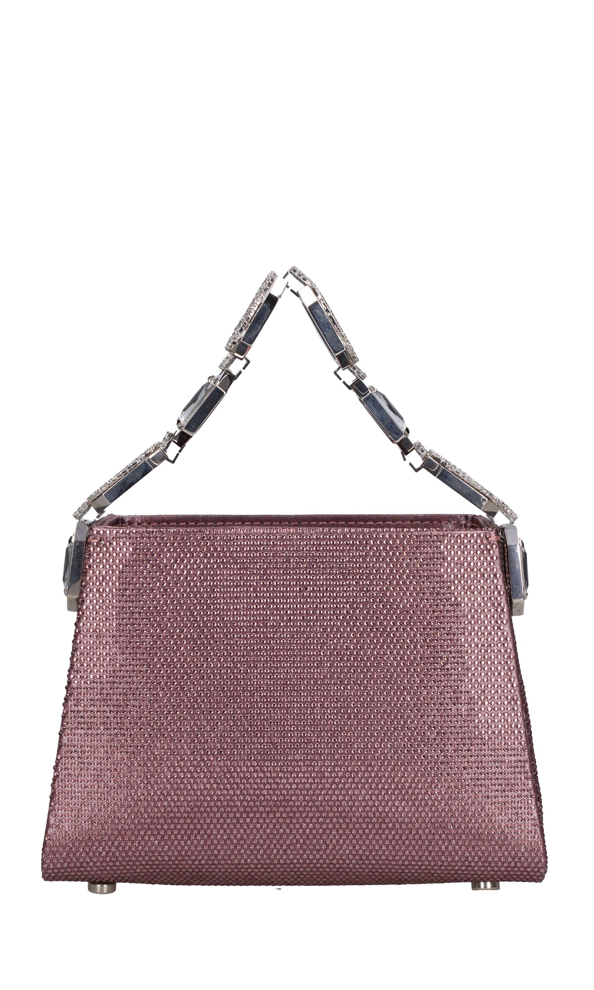 Borsa nicky lamè in tessuto e strass 