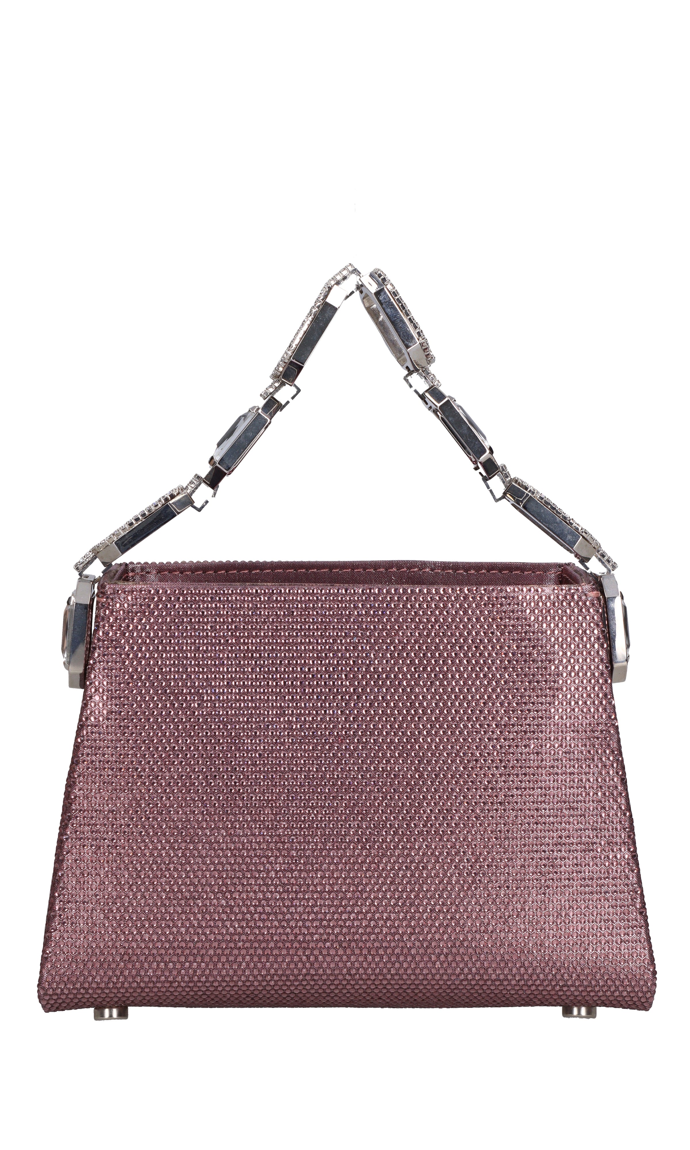Borsa nicky lamè in tessuto e strass 