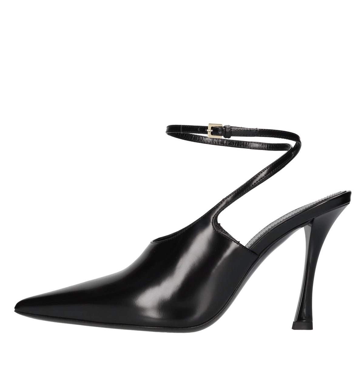 Décolleté slingback in pelle 