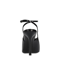 Décolleté slingback in pelle 