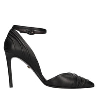 Décolleté slingback in pelle 