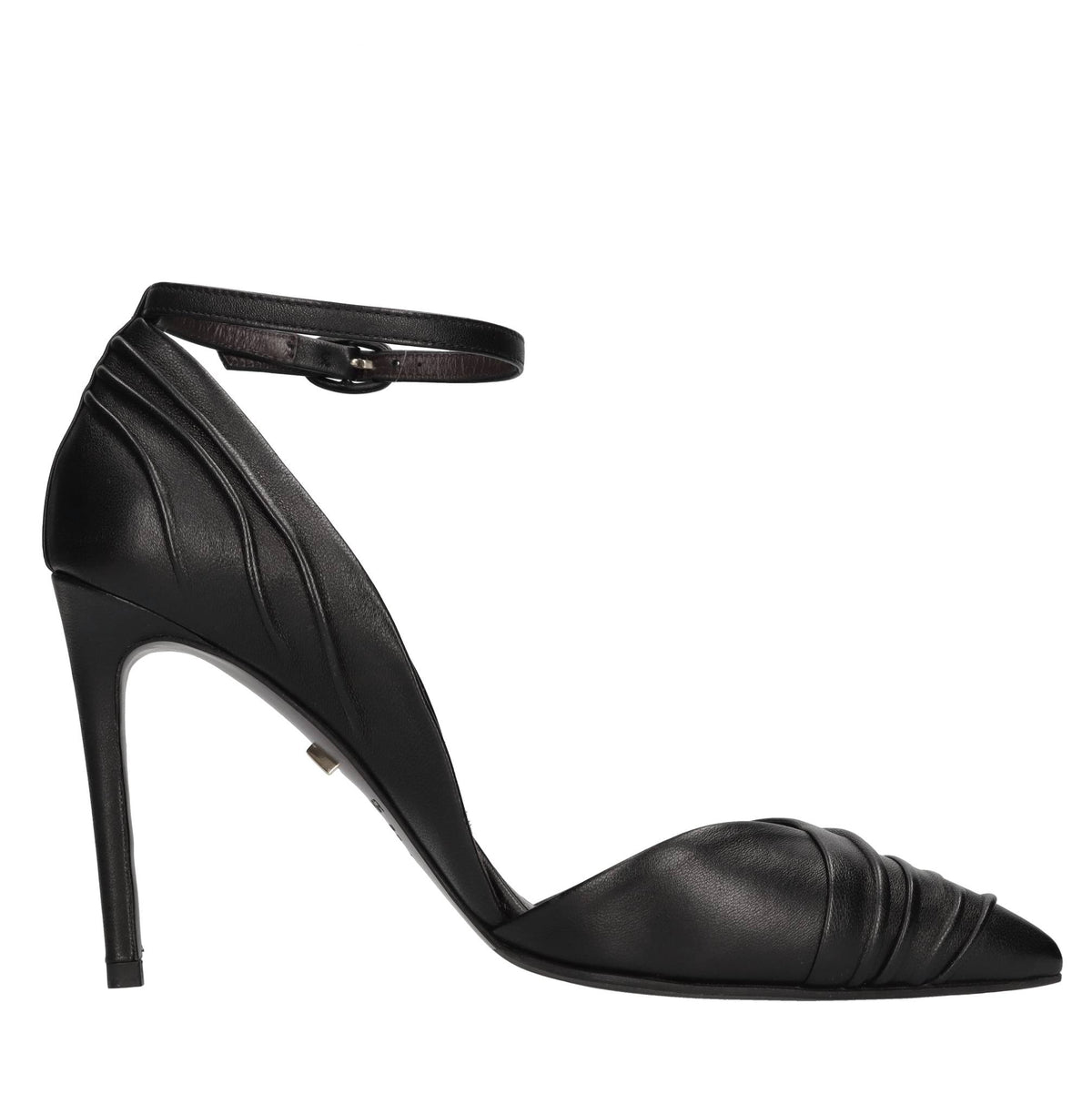 Décolleté slingback in pelle 