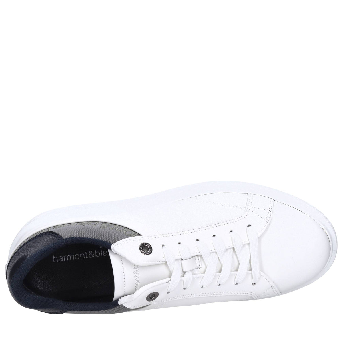 Sneakers in pelle e tessuto 
