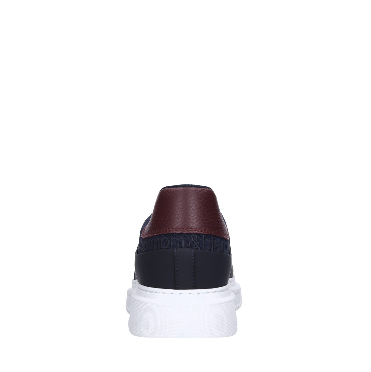 Sneakers in pelle e tessuto 