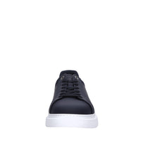 Sneakers in pelle e tessuto 