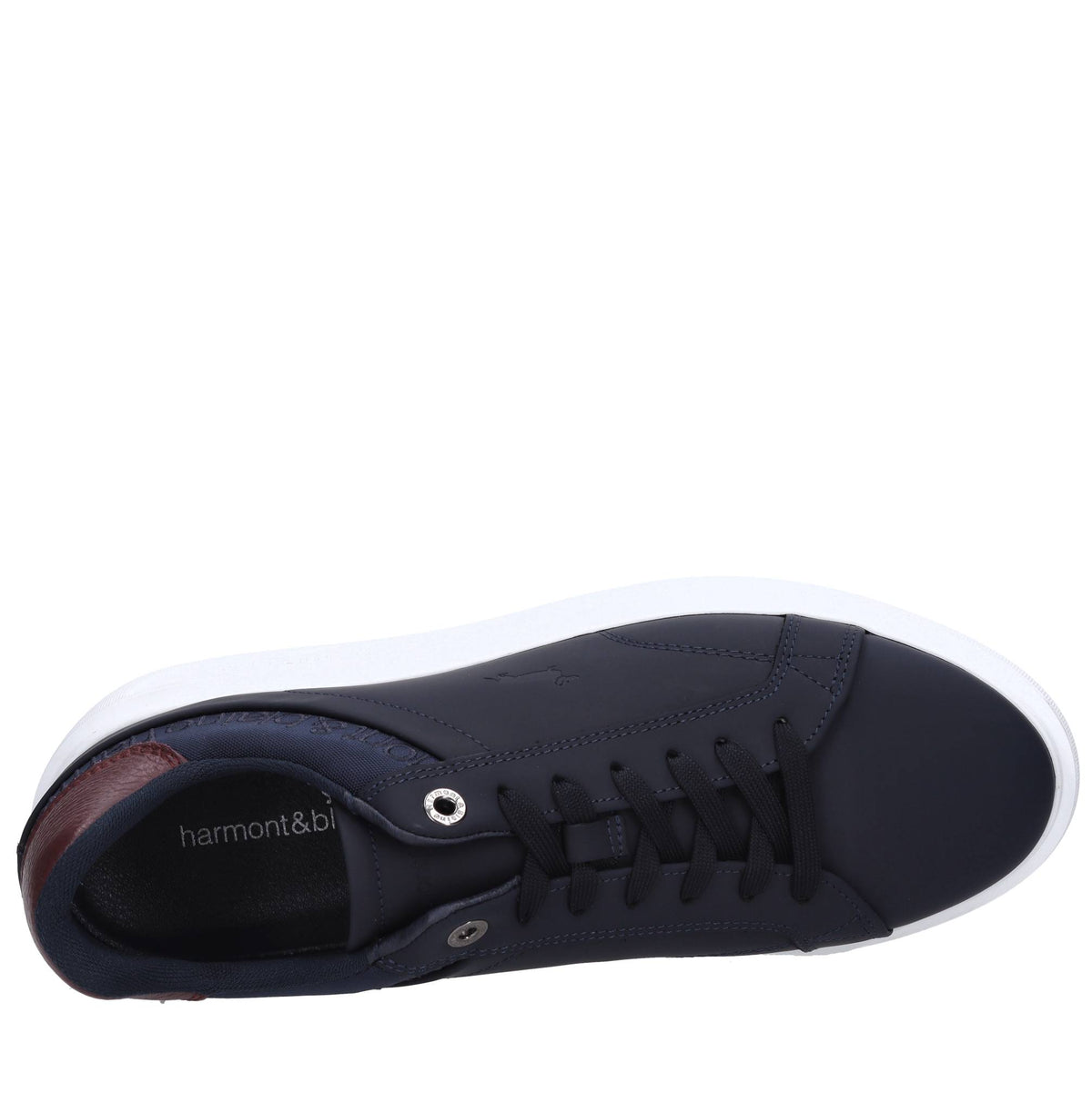 Sneakers in pelle e tessuto 