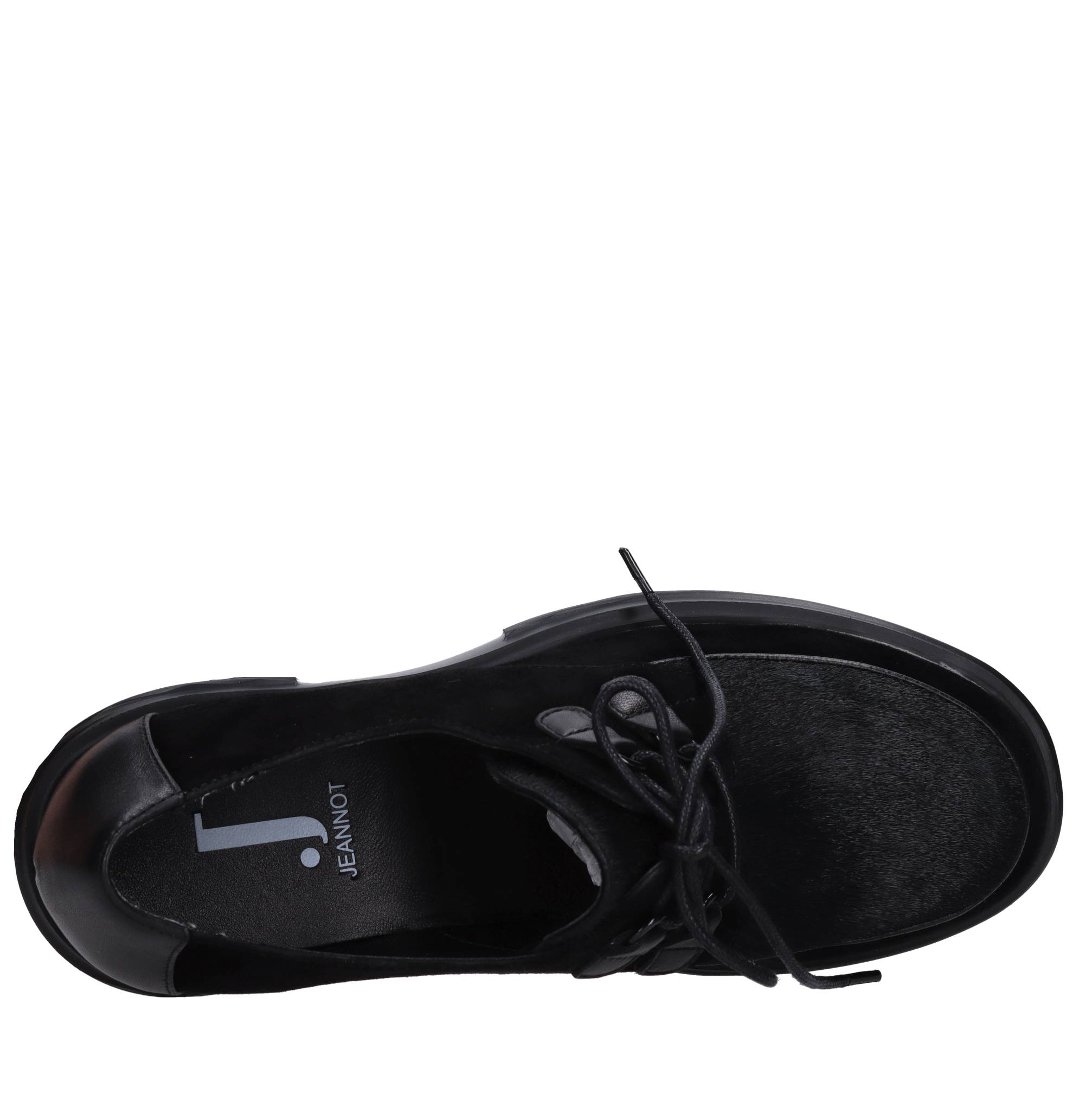 Stringate in pelle camoscio e cavallino 