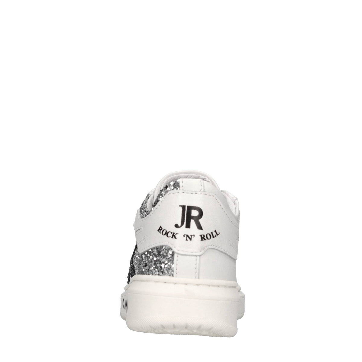 Sneakers in pelle e glitter 