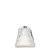 Sneakers in pelle e glitter 