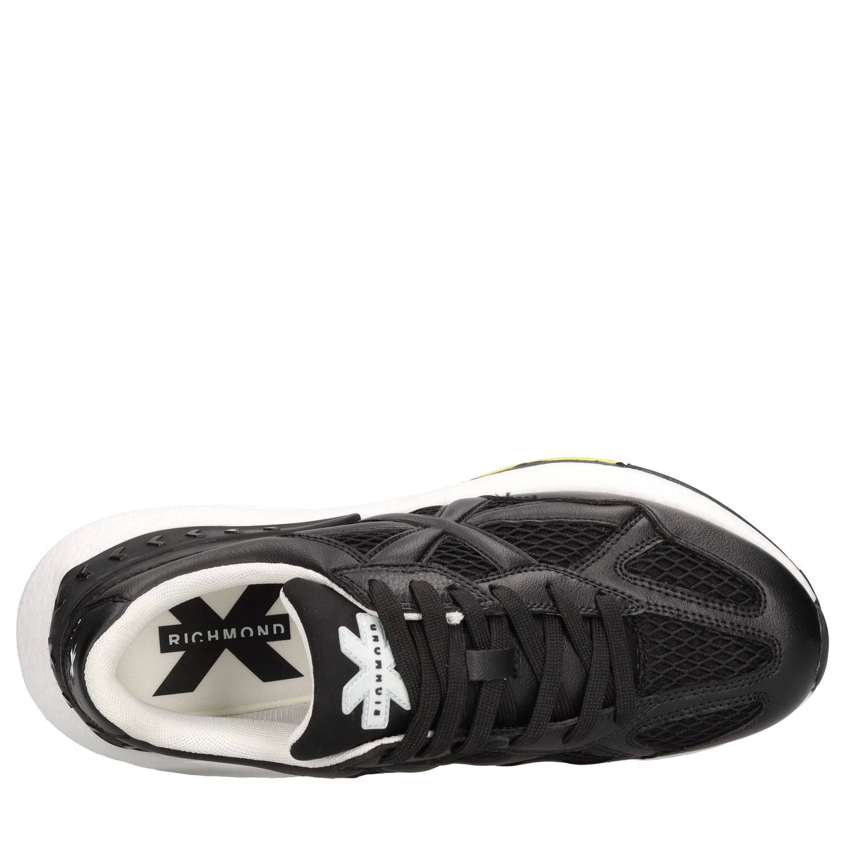 Sneakers in ecopelle e tessuto 