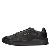 Sneakers in pelle e tessuto 