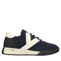 Sneakers in camoscio, tessuto e gomma 