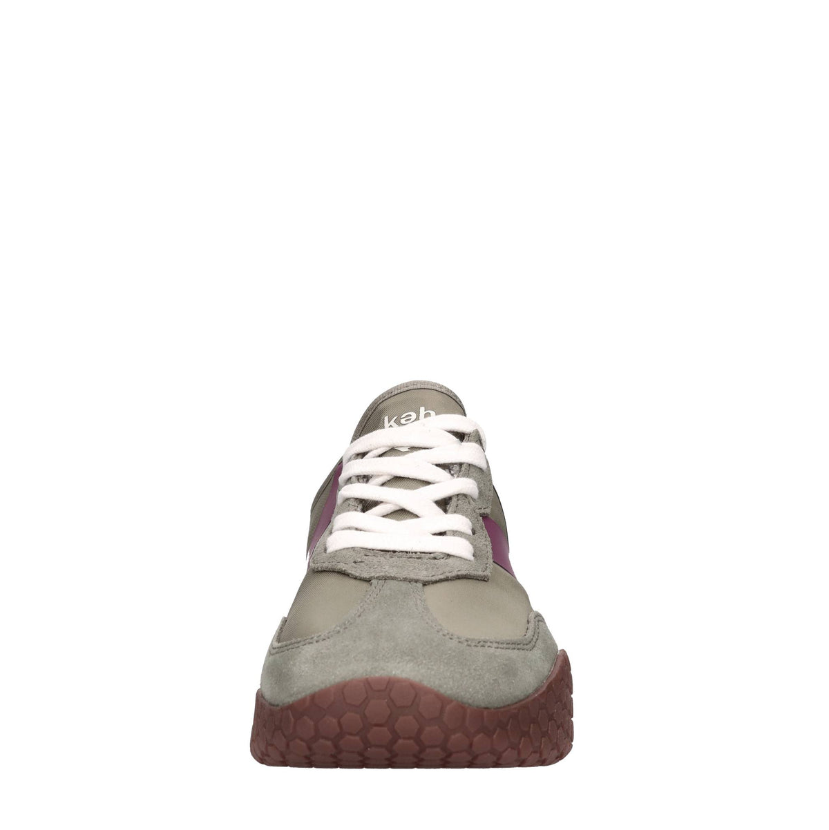 Sneakers in camoscio e tessuto 