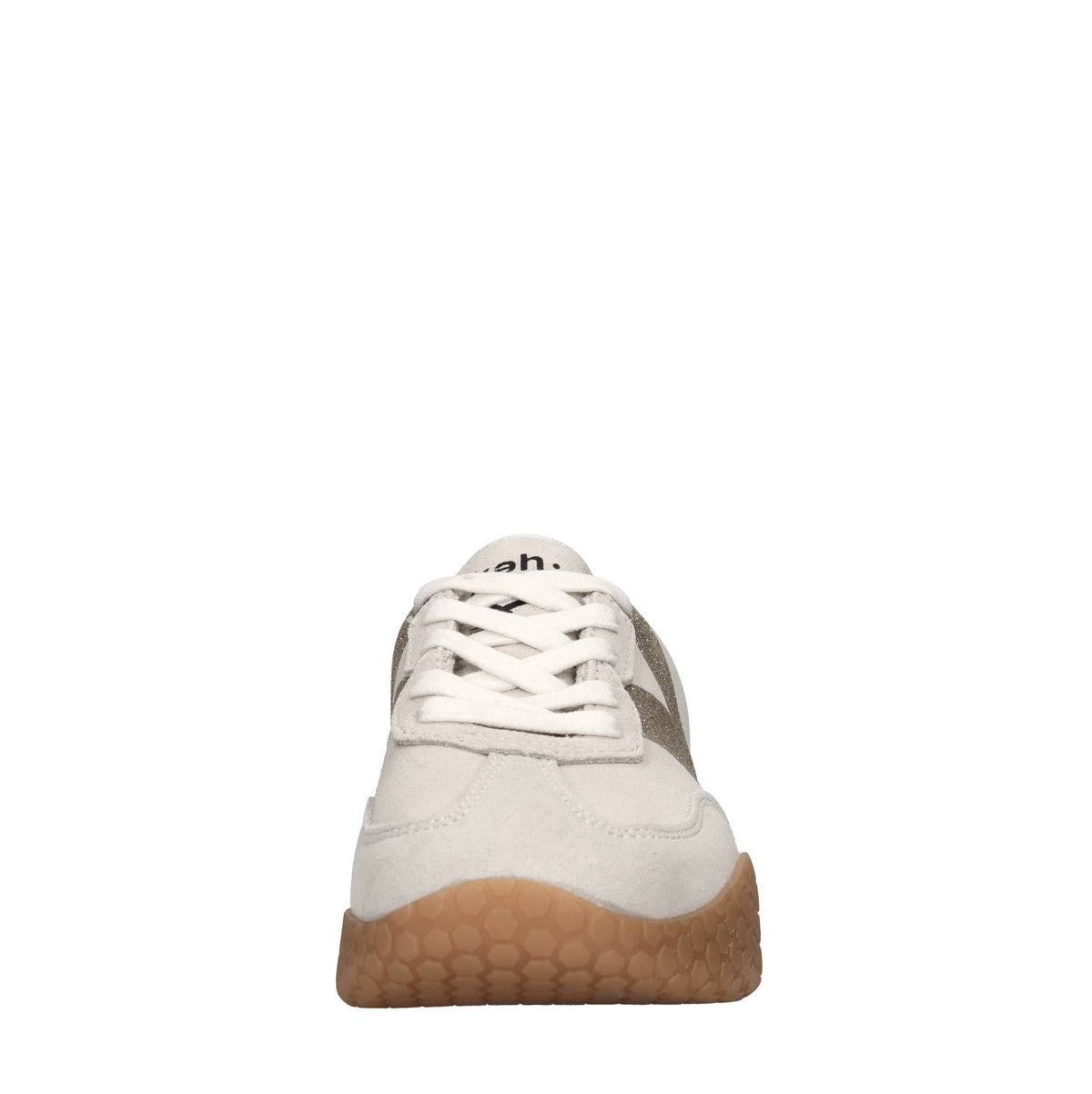 Sneakers in camoscio e glitter 