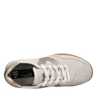 Sneakers in camoscio e glitter 