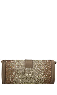 Borsa Night Edition in raso e strass 