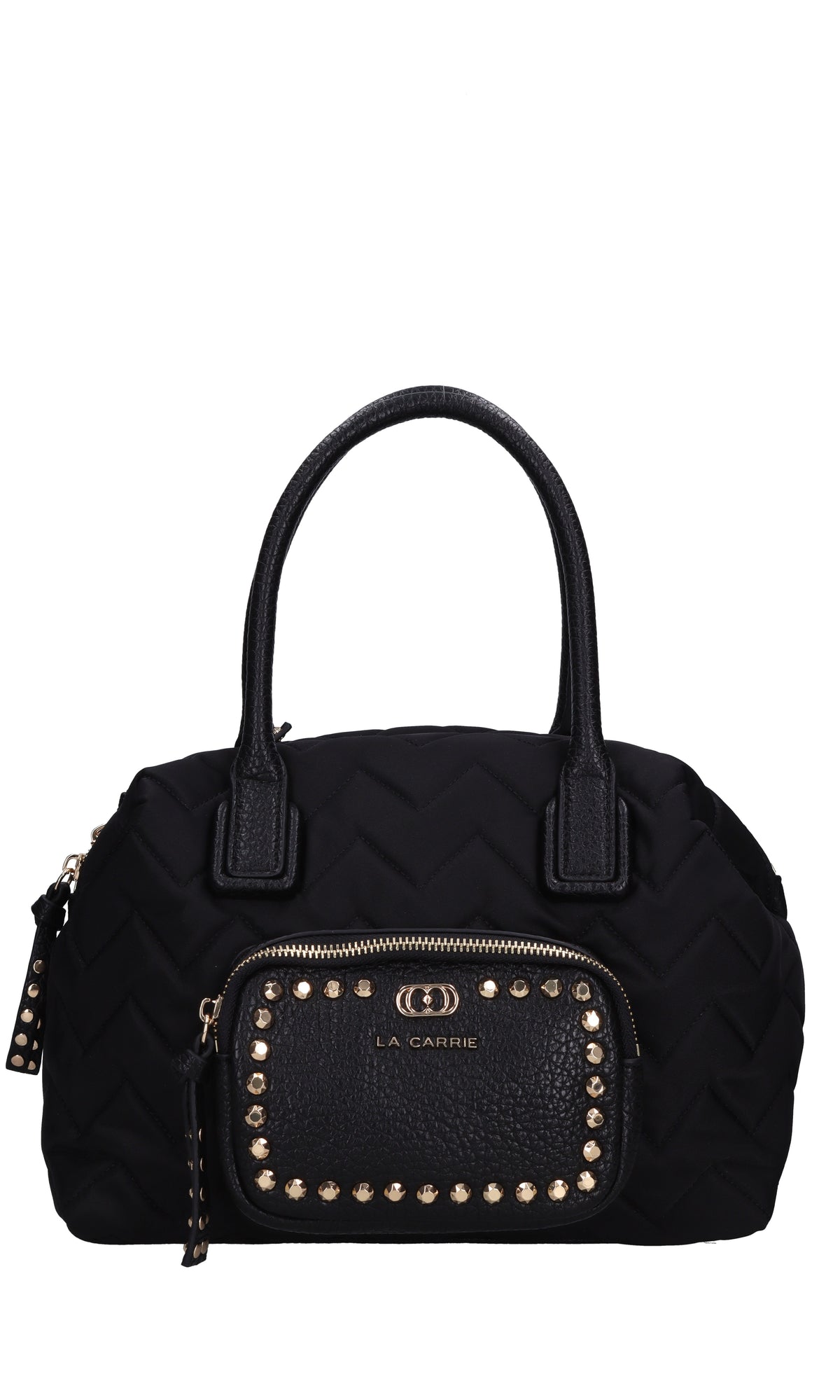Borsa Dark Wave in ecopelle e tessuto 