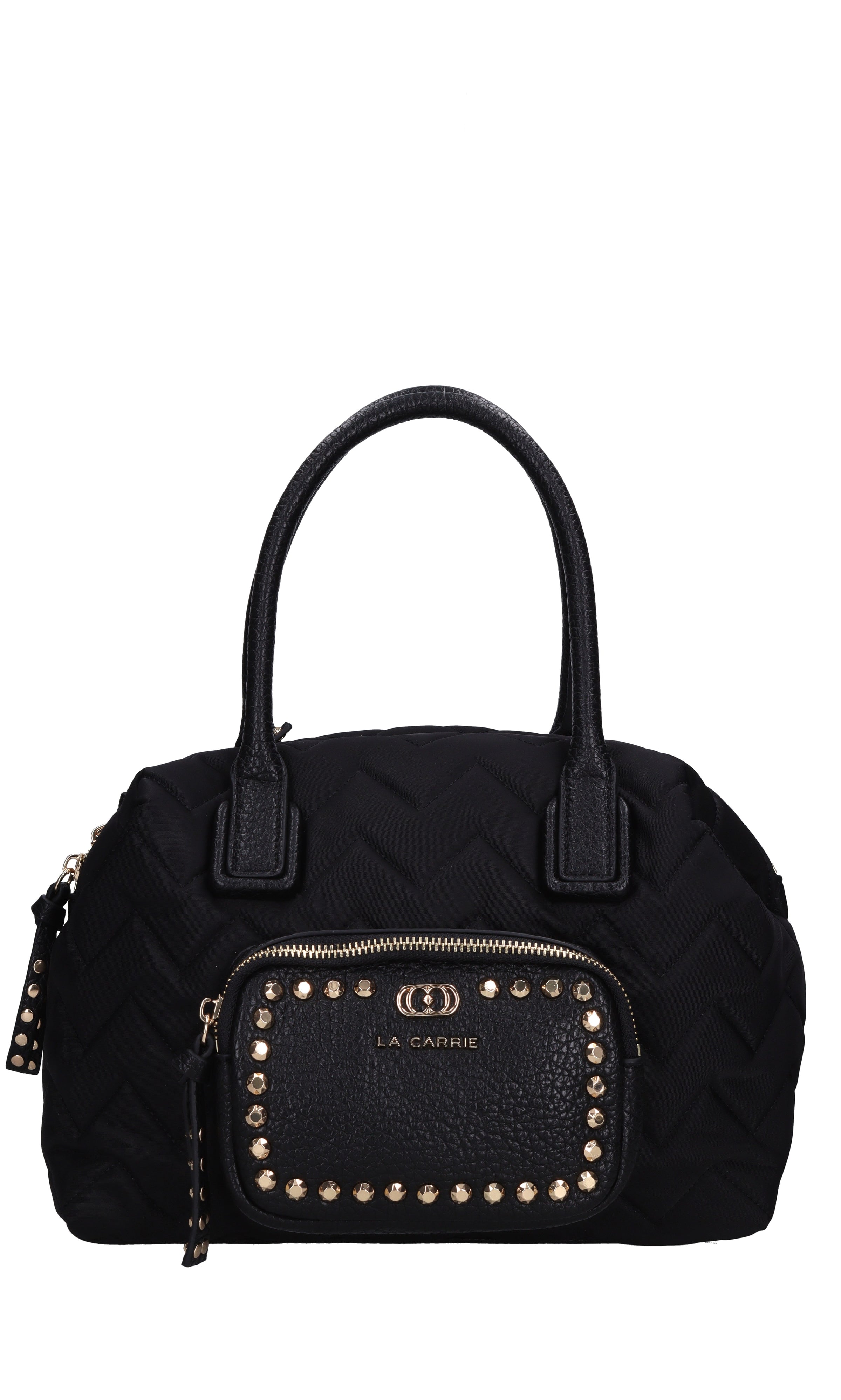 Borsa Dark Wave in ecopelle e tessuto 