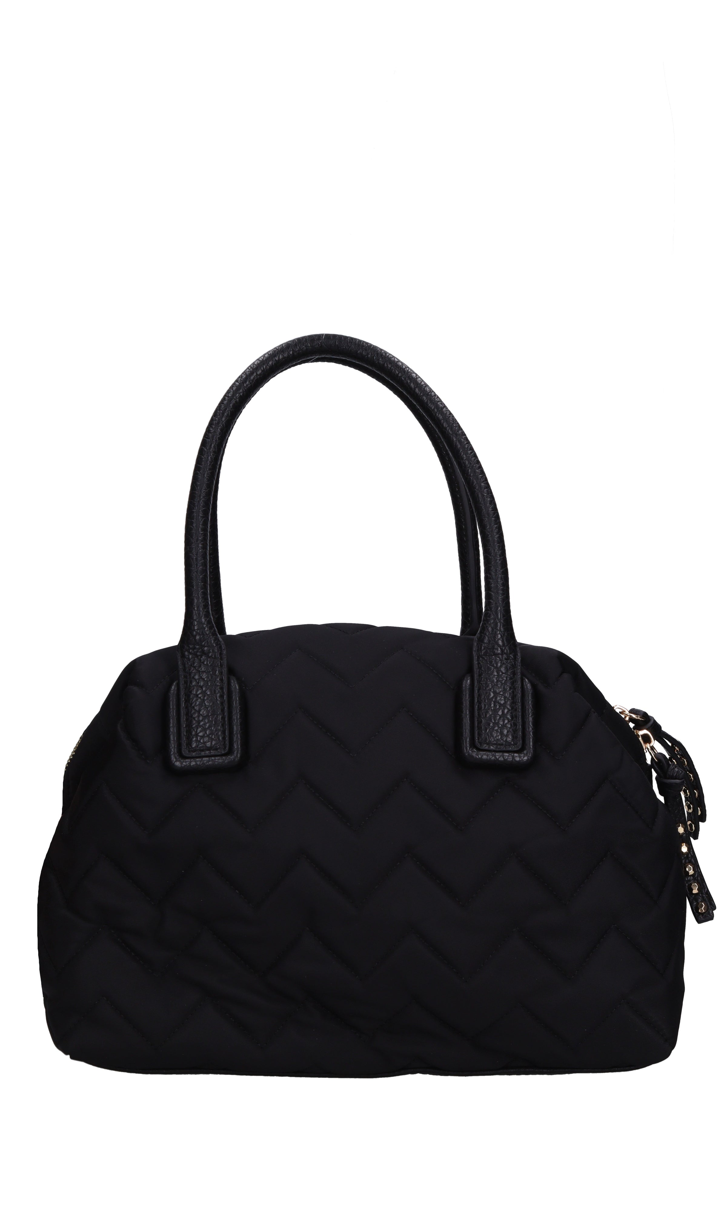 Borsa Dark Wave in ecopelle e tessuto 