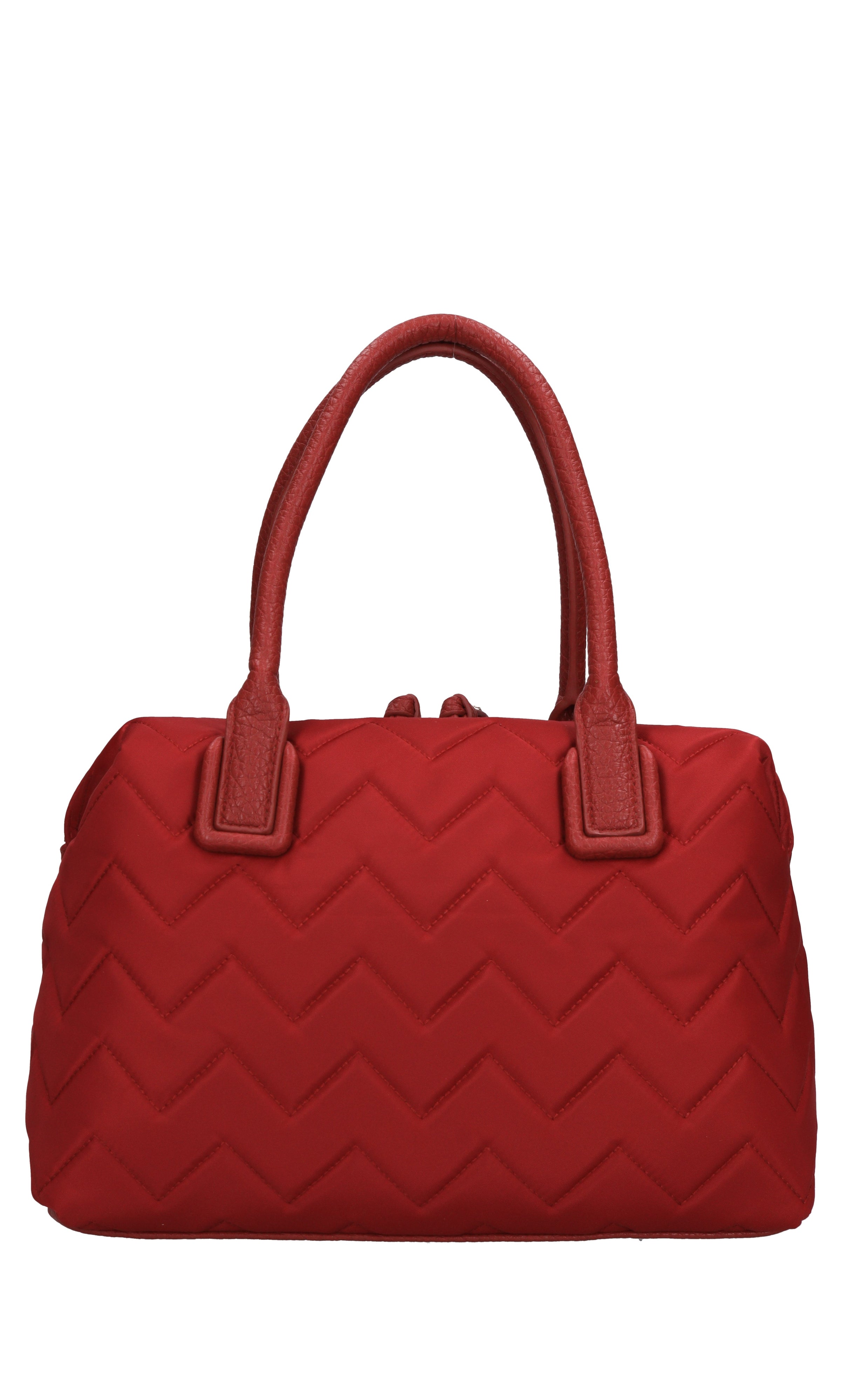 Borsa Dark Wave in ecopelle e tessuto 