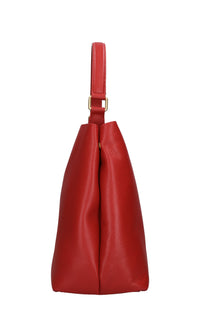 Borsa drilled logo hook in pelle 