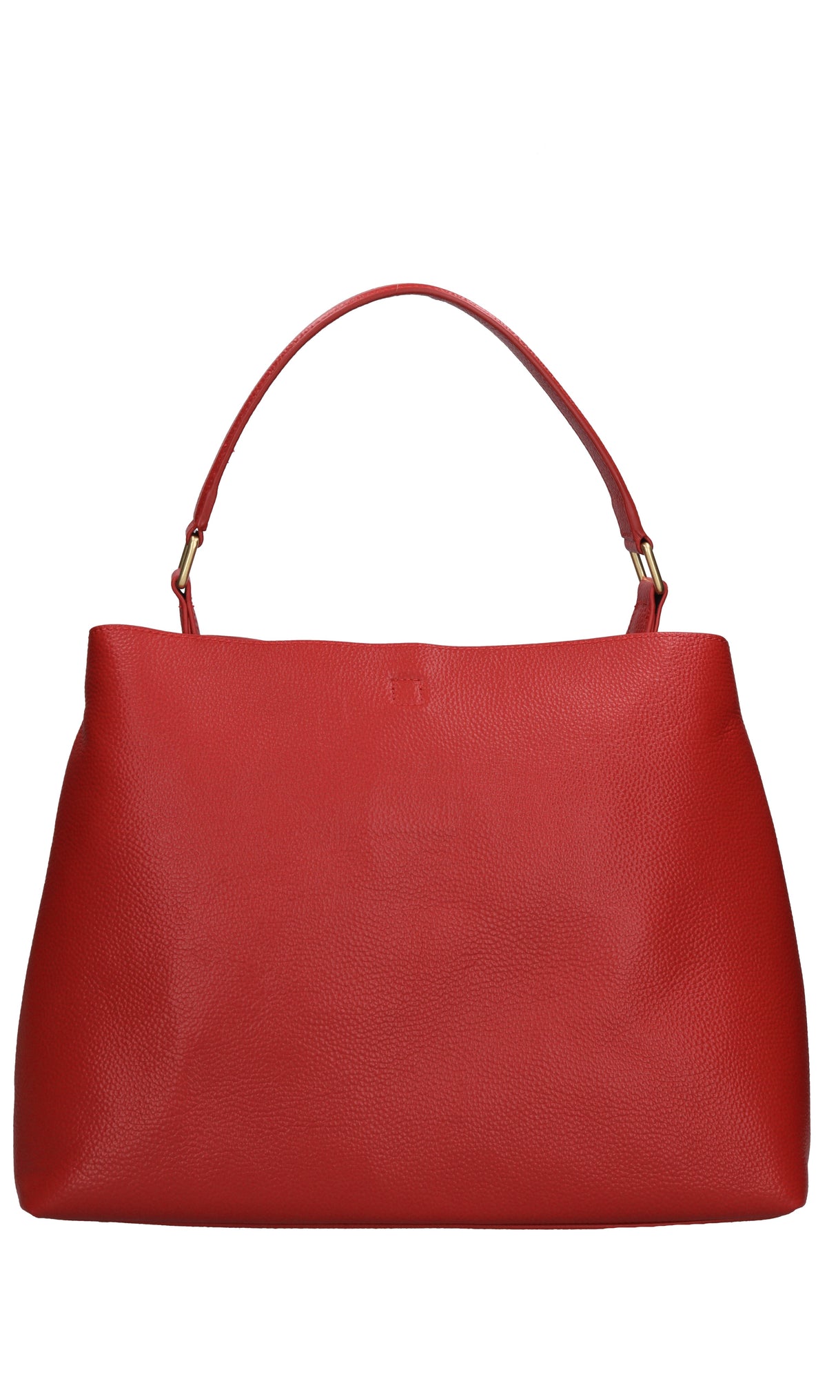 Borsa drilled logo hook in pelle 