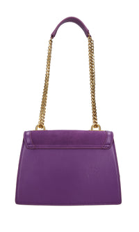 Borsa irregular small in pelle e camoscio 