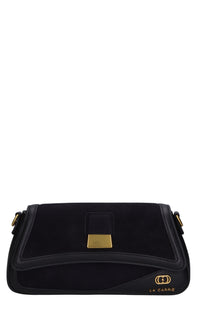 Borsa irregular med. in pelle e camoscio 