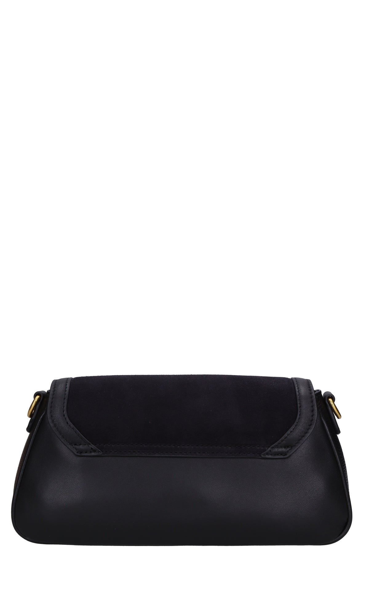 Borsa irregular med. in pelle e camoscio 